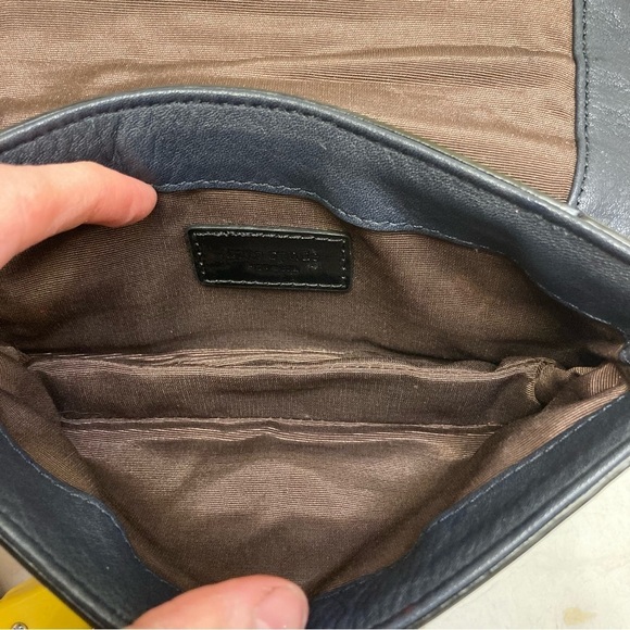 Kate spade dark blue & black wristlet clutch bag